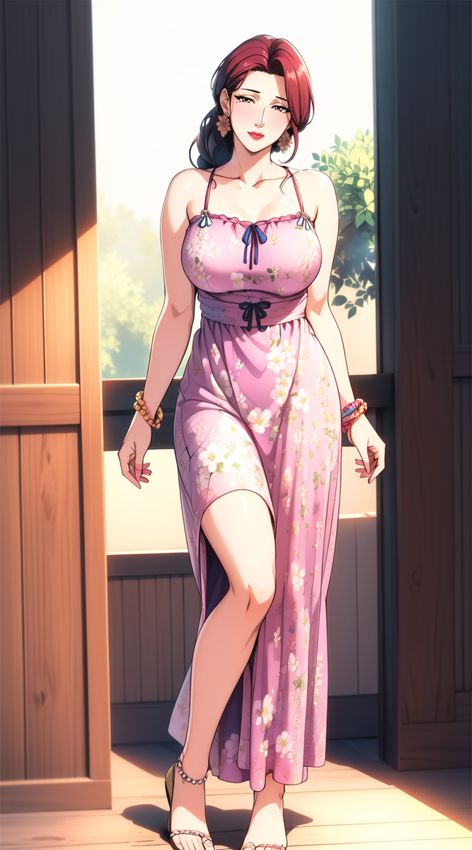 长裙妈妈-pixiv插画-作品交流服务