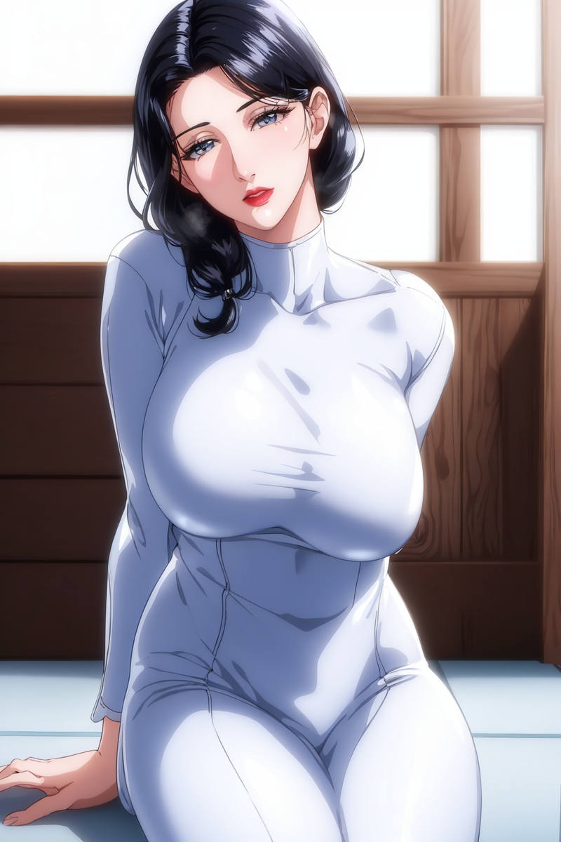 黑与白的阿姨-pixiv插画-作品交流服务