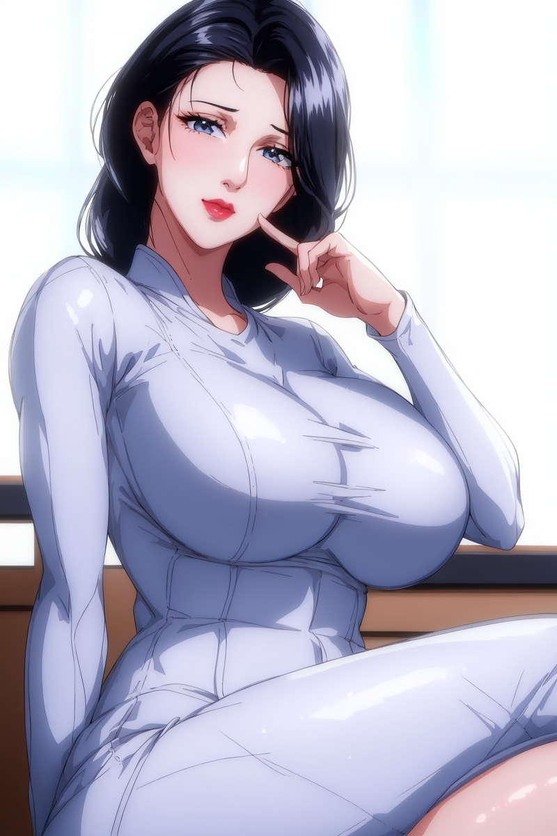 黑与白的阿姨-pixiv插画-作品交流服务