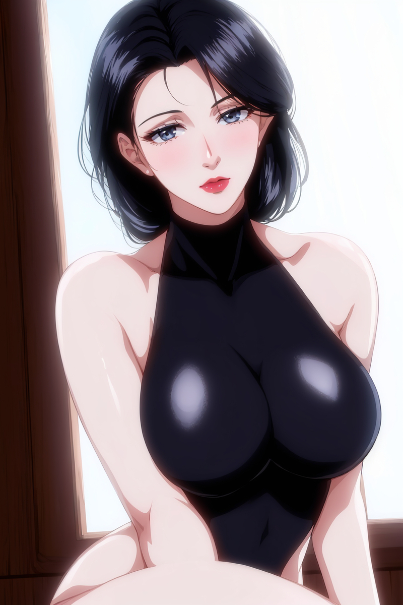 黑与白的阿姨-pixiv插画-作品交流服务