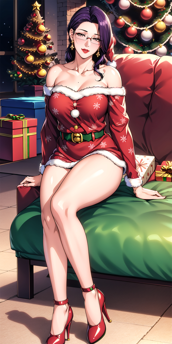 圣诞妈咪-pixiv插画-作品交流服务