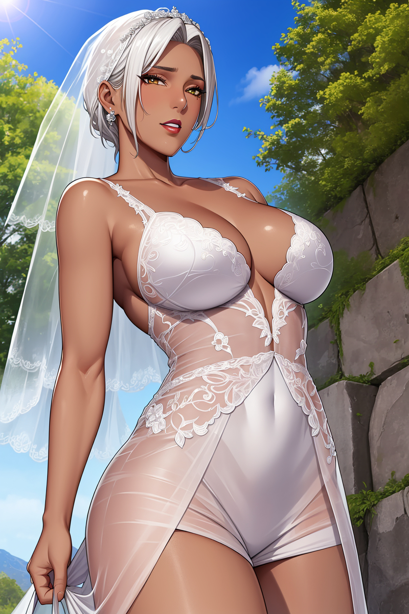 图片[18]-黑皮婚纱-pixiv插画-作品交流服务