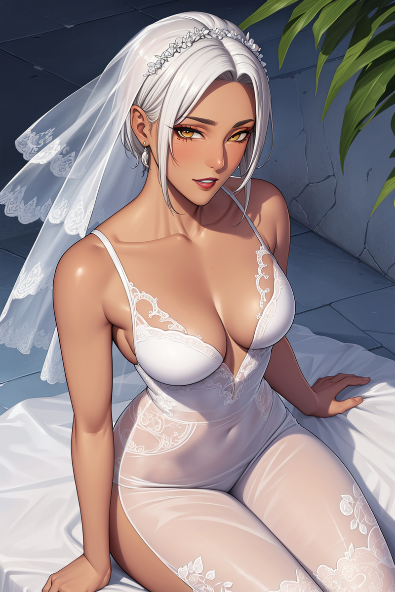 图片[20]-黑皮婚纱-pixiv插画-作品交流服务