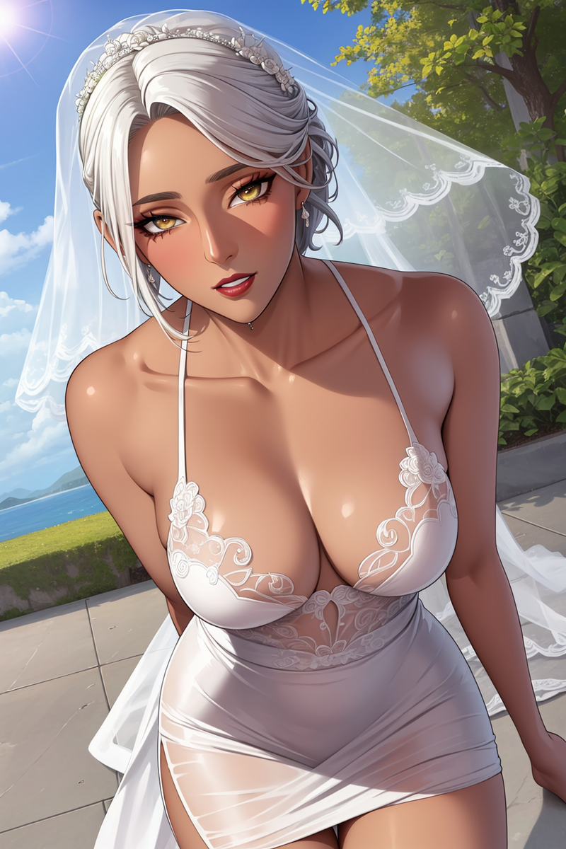 图片[22]-黑皮婚纱-pixiv插画-作品交流服务