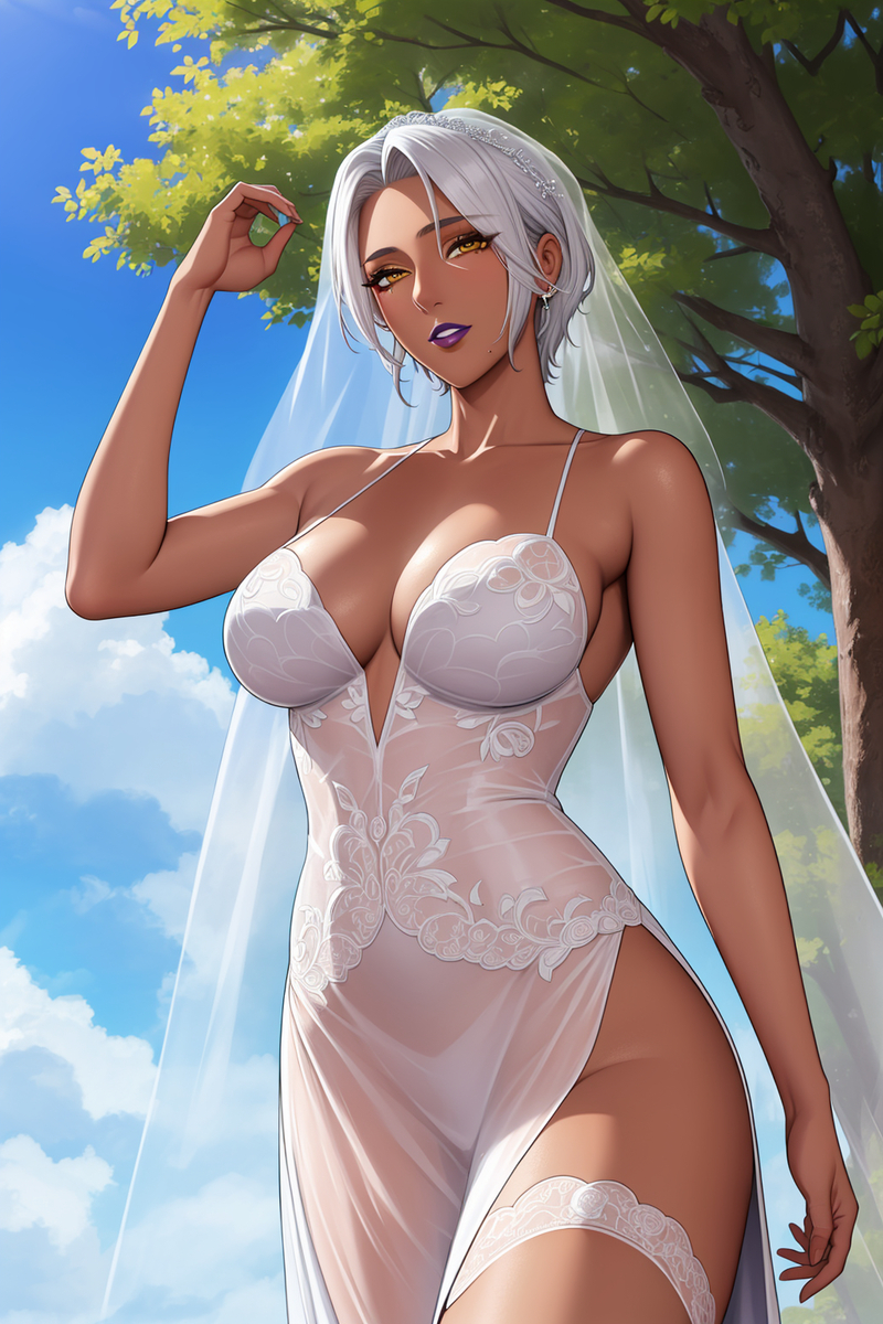 图片[8]-黑皮婚纱-pixiv插画-作品交流服务