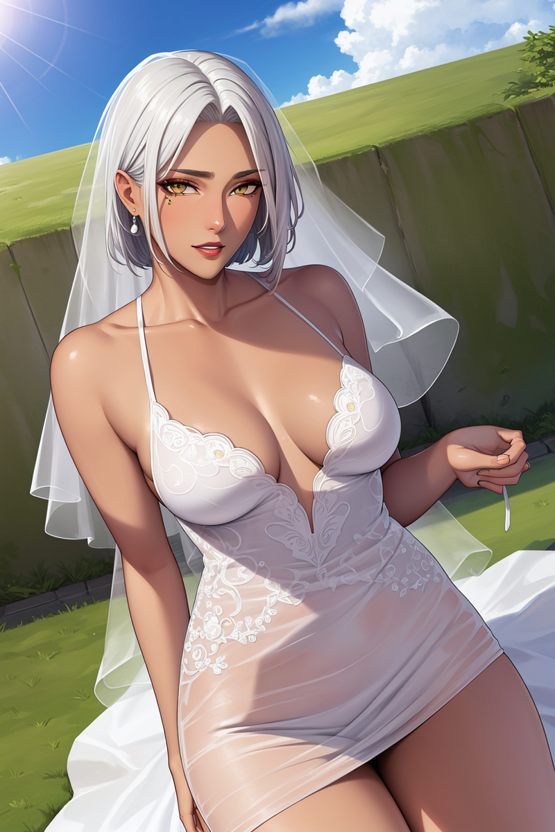 图片[9]-黑皮婚纱-pixiv插画-作品交流服务