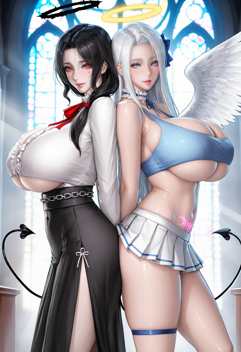 Twins . 雙子-pixiv插画-作品交流服务