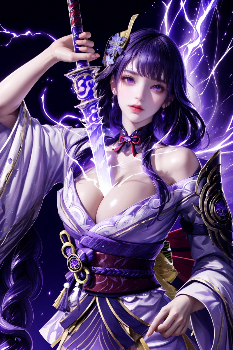 Raiden Shogun-pixiv插画-作品交流服务