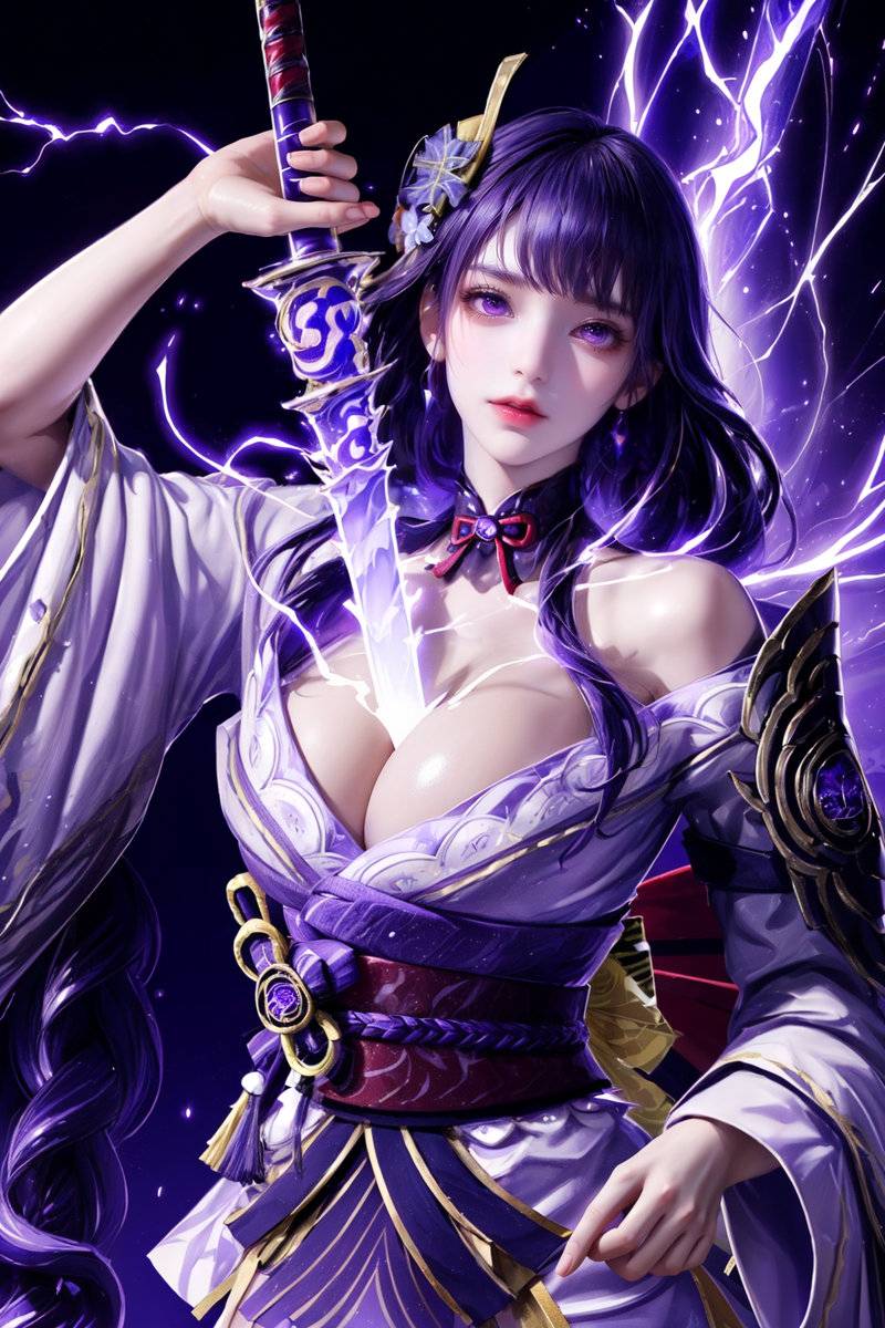 Raiden Shogun-pixiv插画-作品交流服务