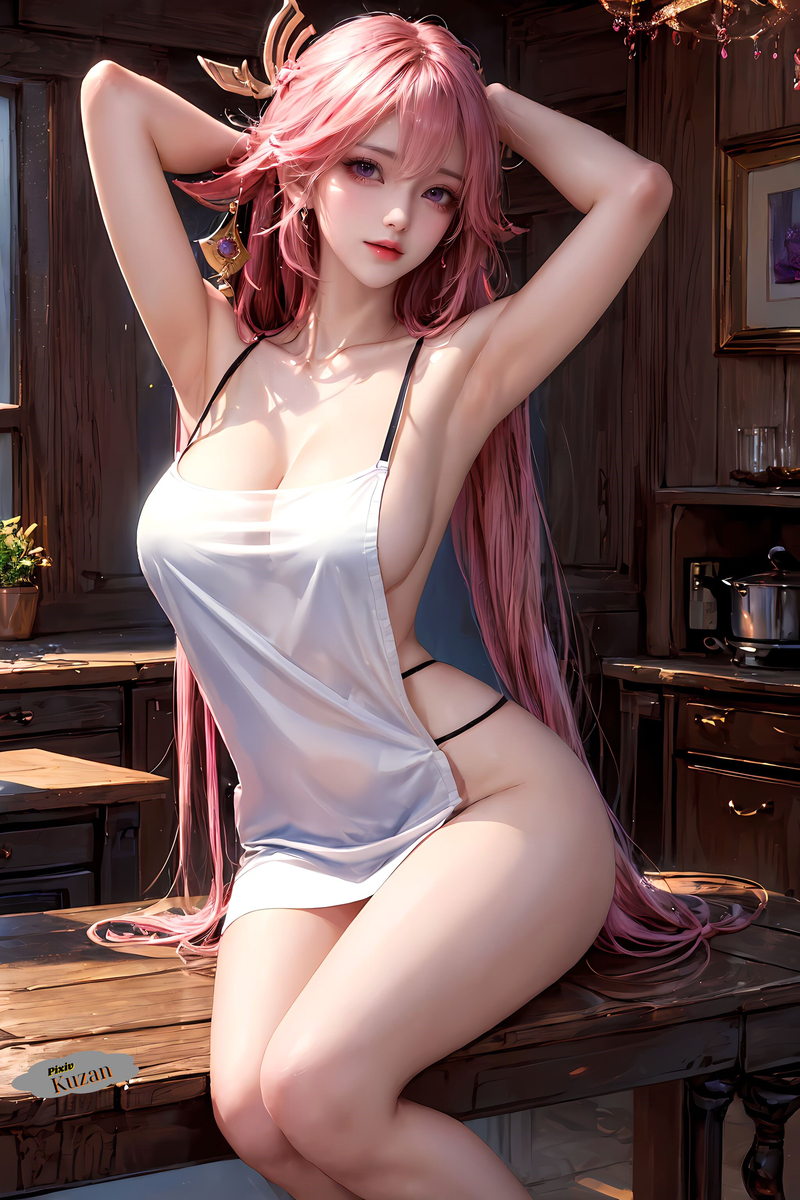 Yae Miko (Genshin Impact)-pixiv插画-作品交流服务