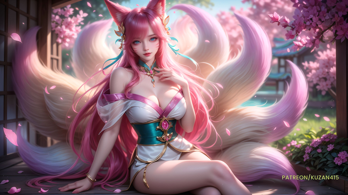 Spirit Blossom Ahri-pixiv插画-作品交流服务
