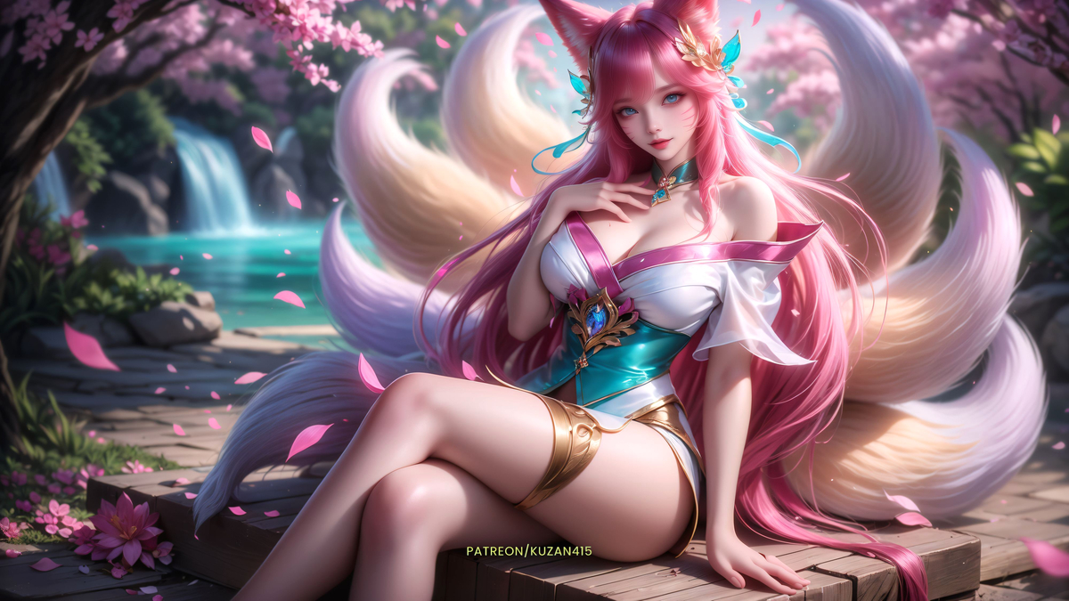 Spirit Blossom Ahri-pixiv插画-作品交流服务