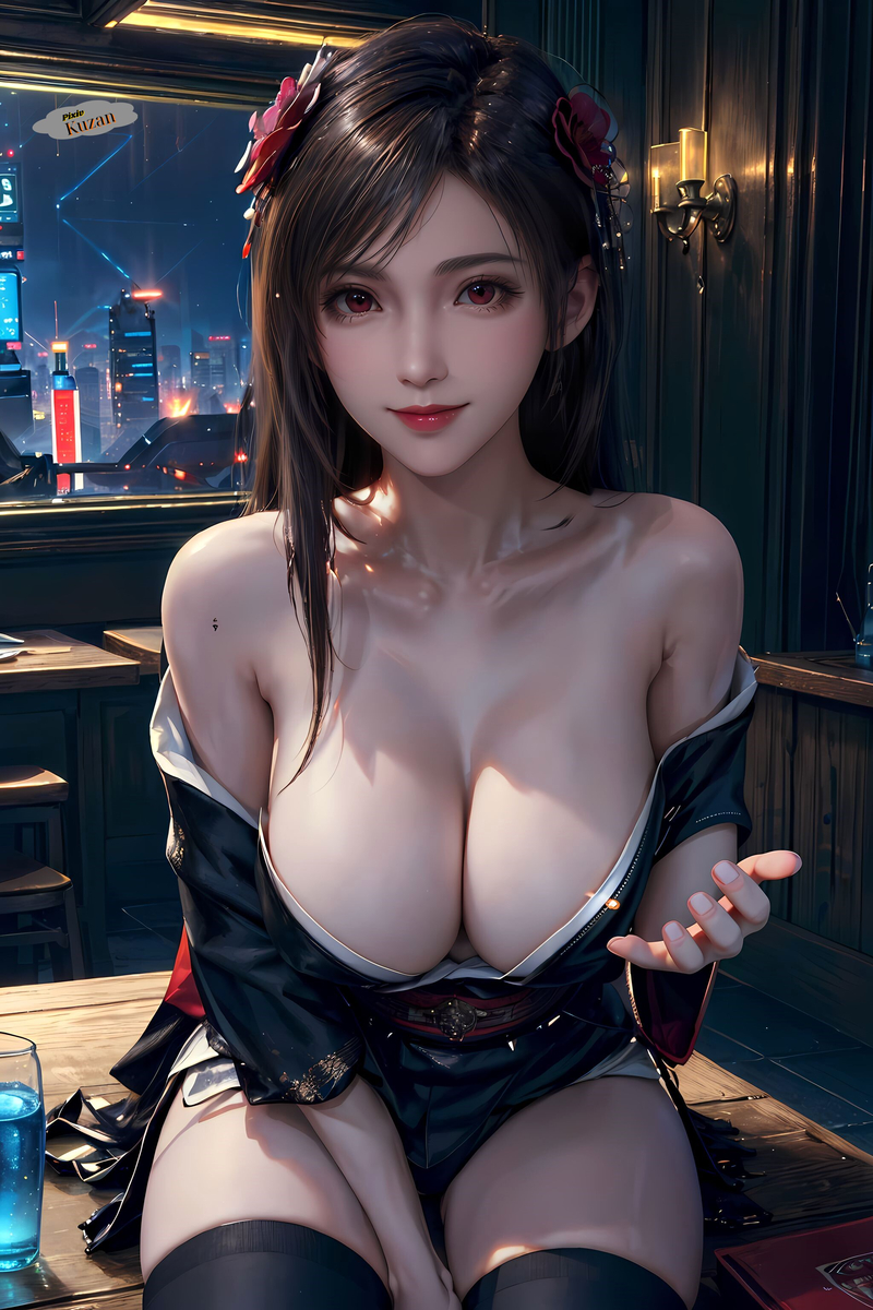 Tifa lockhart-pixiv插画-作品交流服务