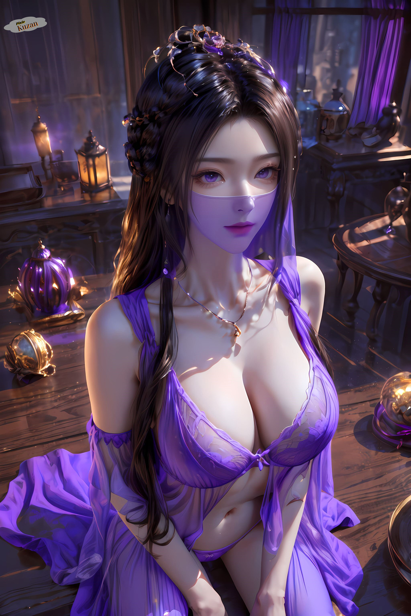 紫灵-ZiLing-pixiv插画-作品交流服务