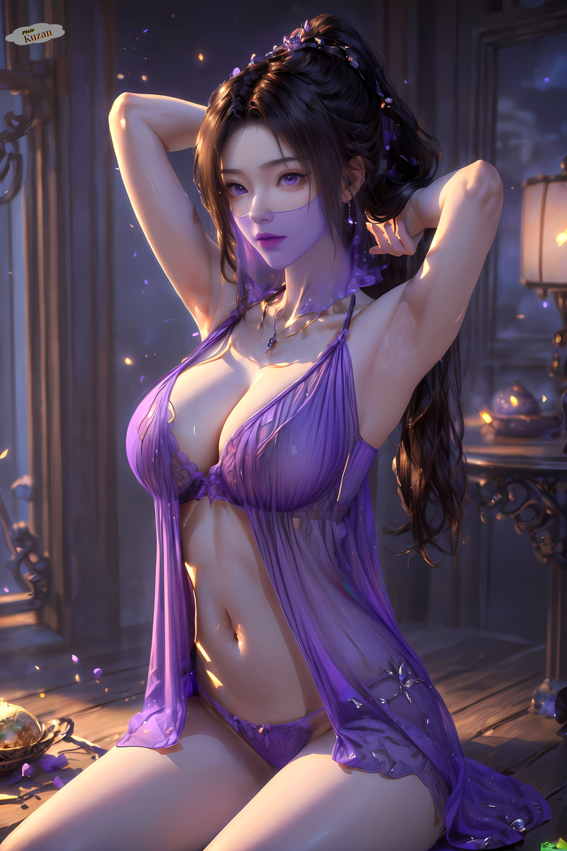 紫灵-ZiLing-pixiv插画-作品交流服务