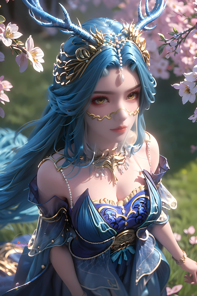 完美世界-龙女-pixiv插画-作品交流服务