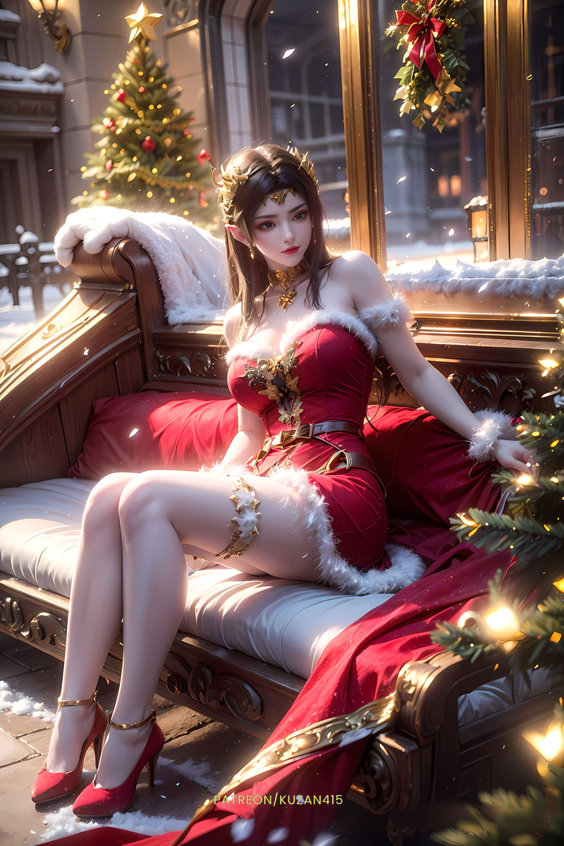 Merry Christmas-Medusa-pixiv插画-作品交流服务