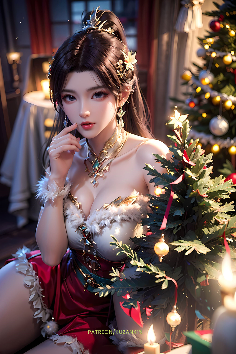Merry Christmas-Xiao Xun'er-萧薰儿-pixiv插画-作品交流服务