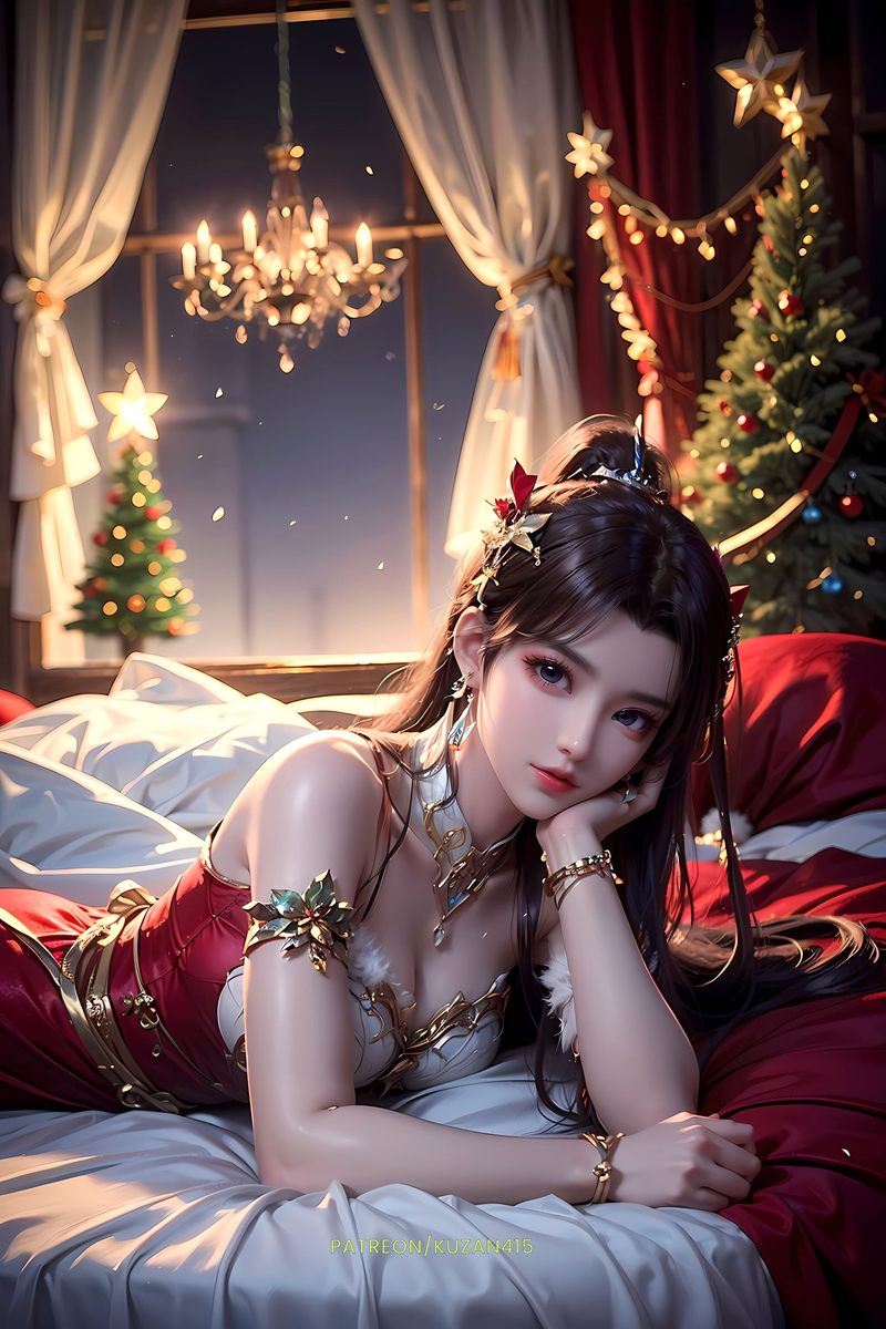 Merry Christmas-Xiao Xun'er-萧薰儿-pixiv插画-作品交流服务