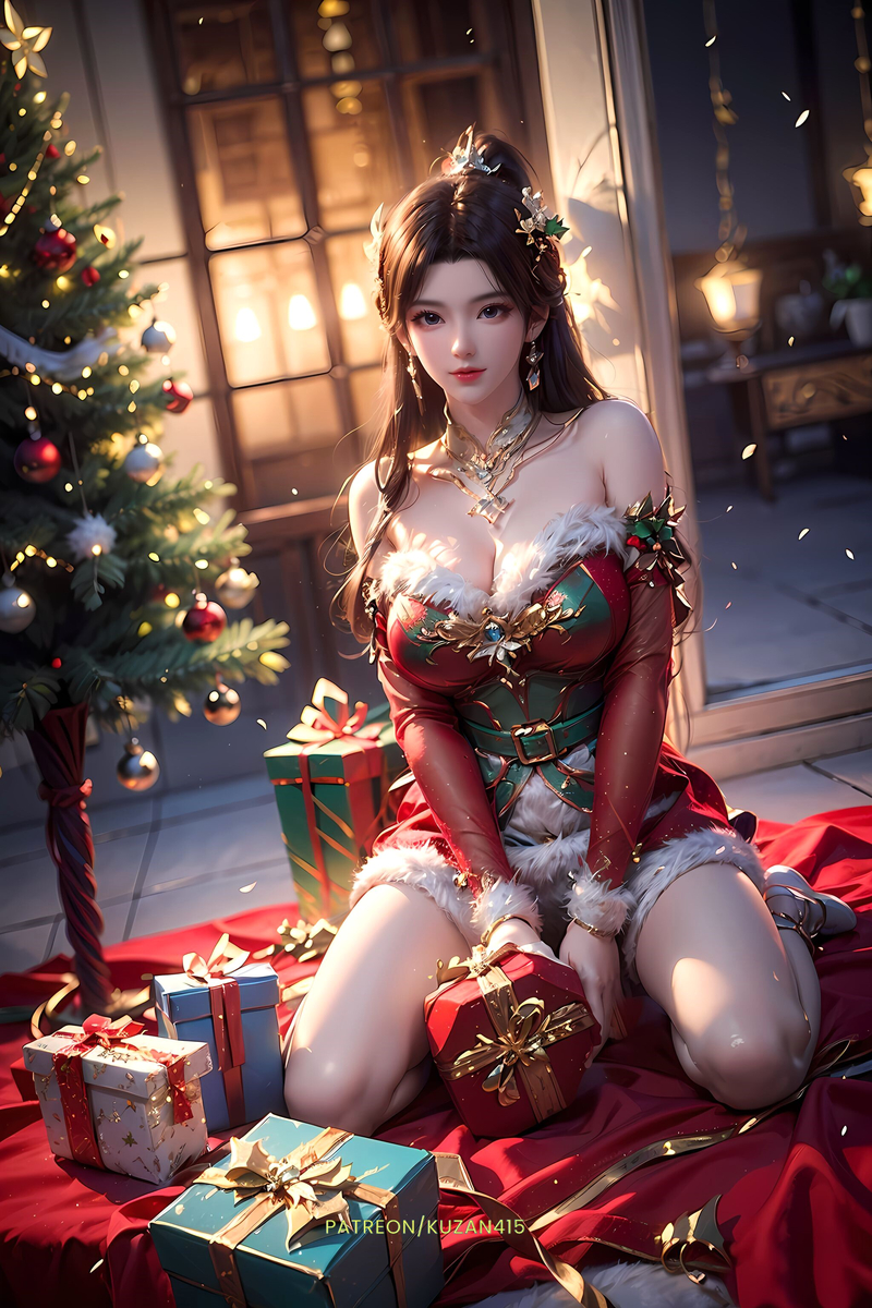Merry Christmas-Xiao Xun'er-萧薰儿-pixiv插画-作品交流服务