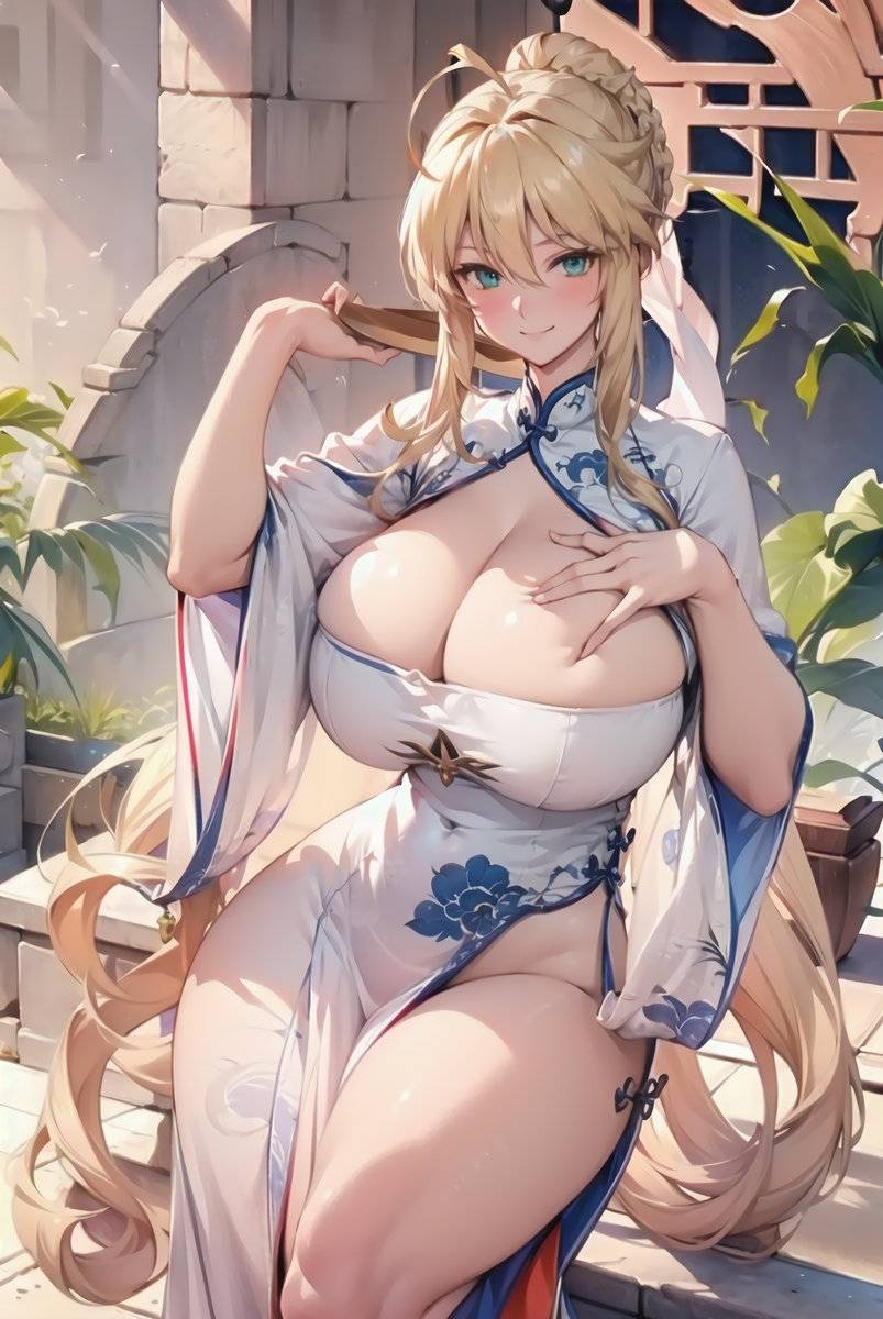 アルトリア  チャイナドレスVER.-pixiv插画-作品交流服务