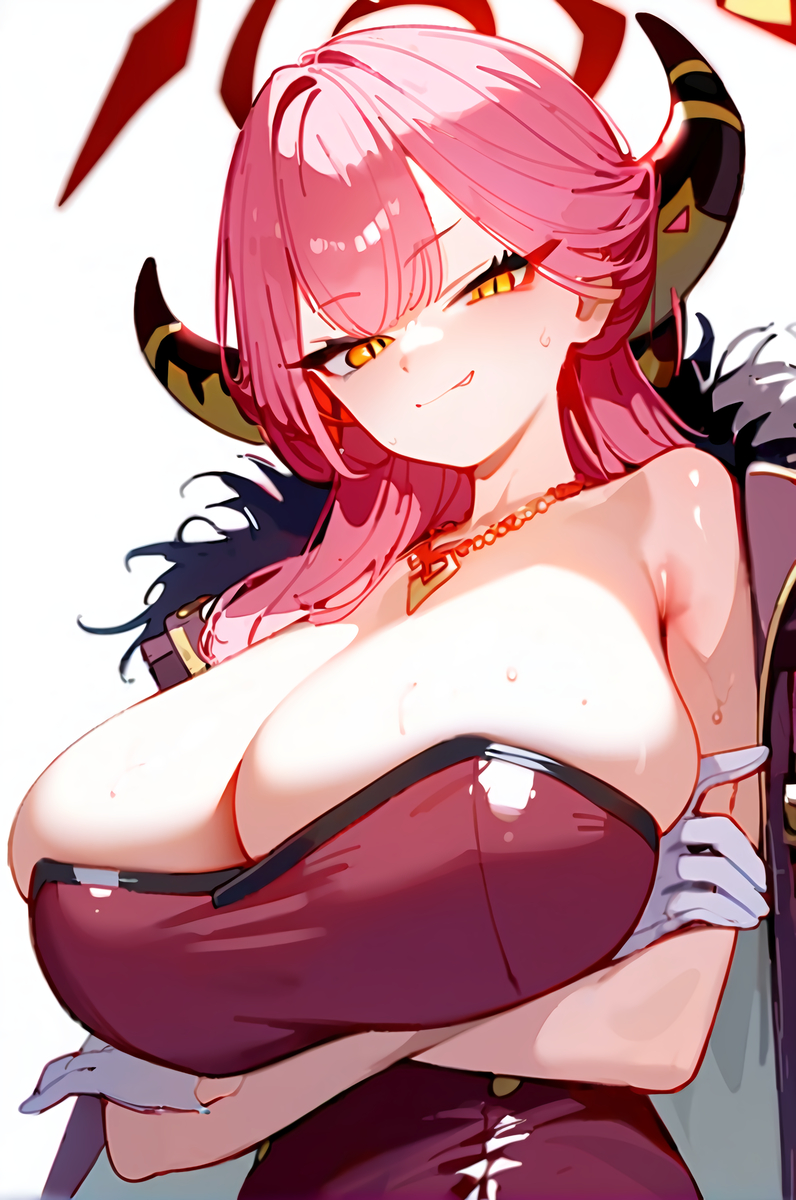 陸八魔アル ドレスVER.-pixiv插画-作品交流服务