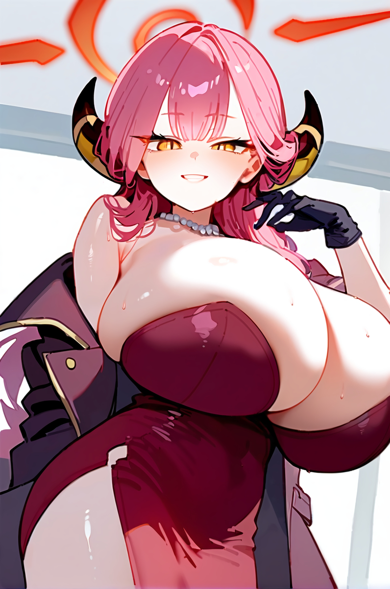 陸八魔アル ドレスVER.-pixiv插画-作品交流服务