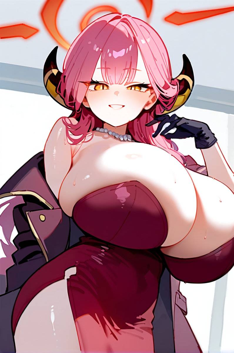 陸八魔アル ドレスVER.-pixiv插画-作品交流服务