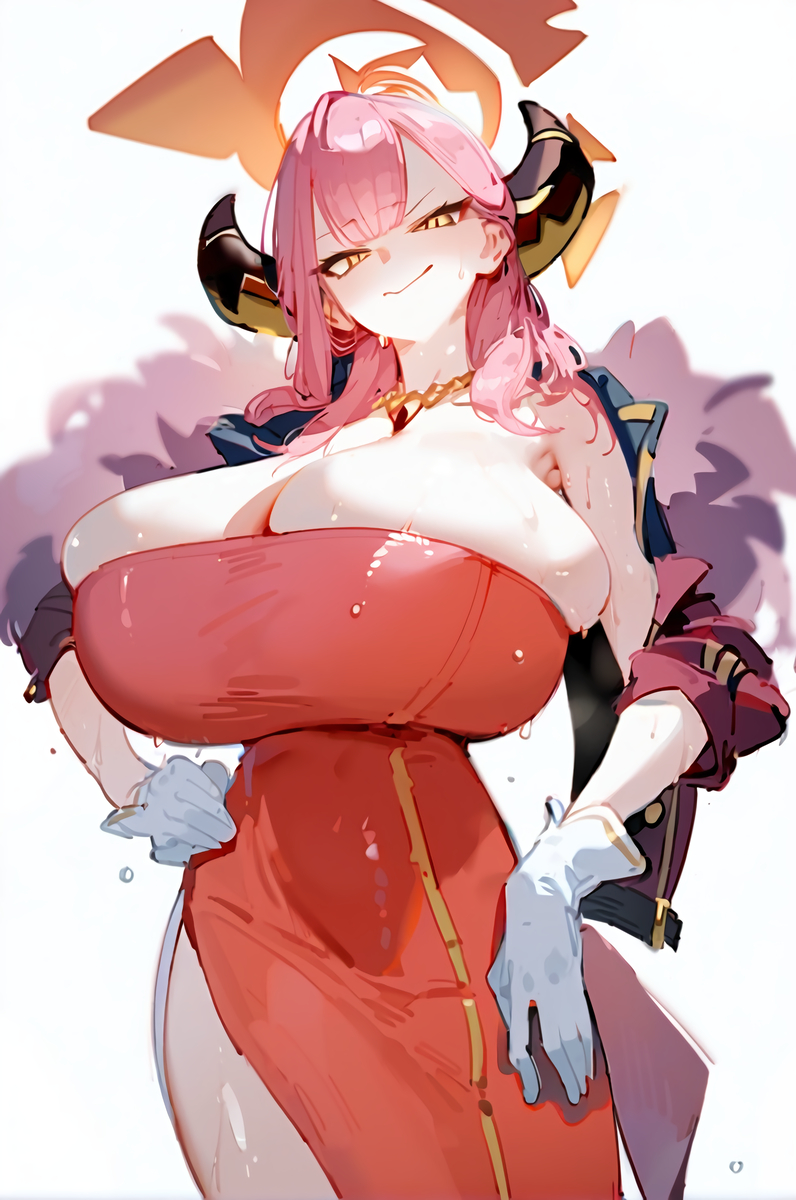 图片[9]-陸八魔アル ドレスVER.-pixiv插画-作品交流服务