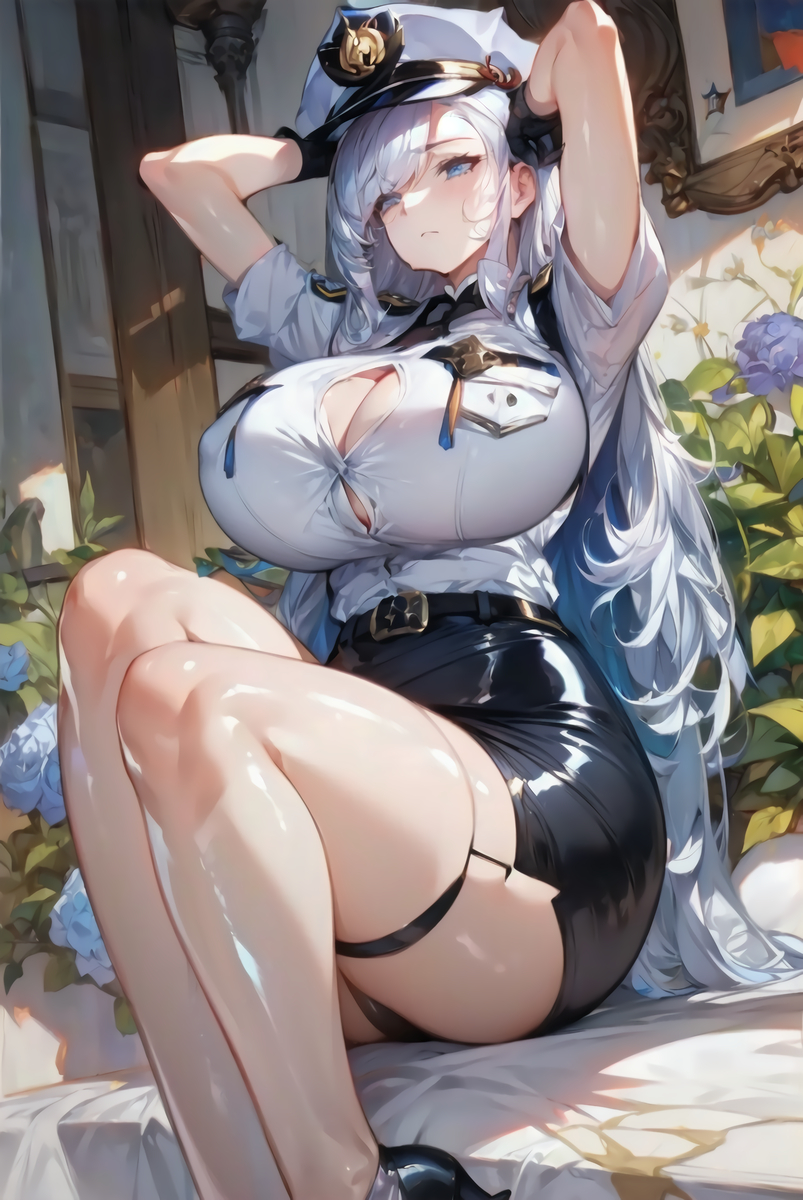 申鶴 警察VER.-pixiv插画-作品交流服务