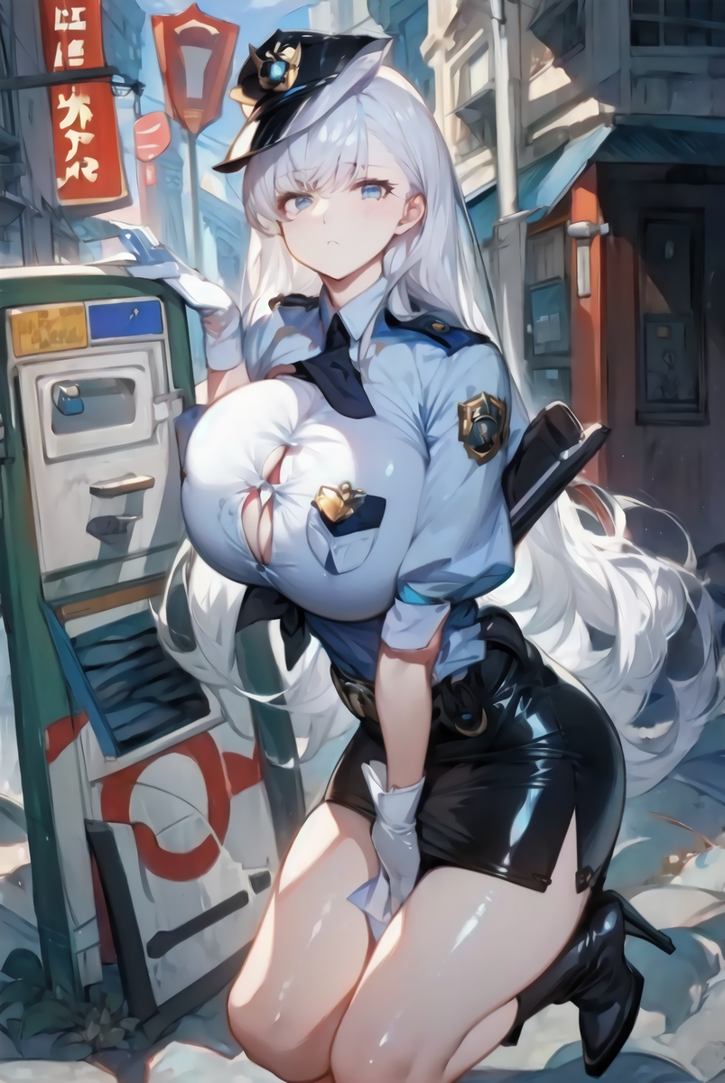 图片[5]-申鶴 警察VER.-pixiv插画-作品交流服务