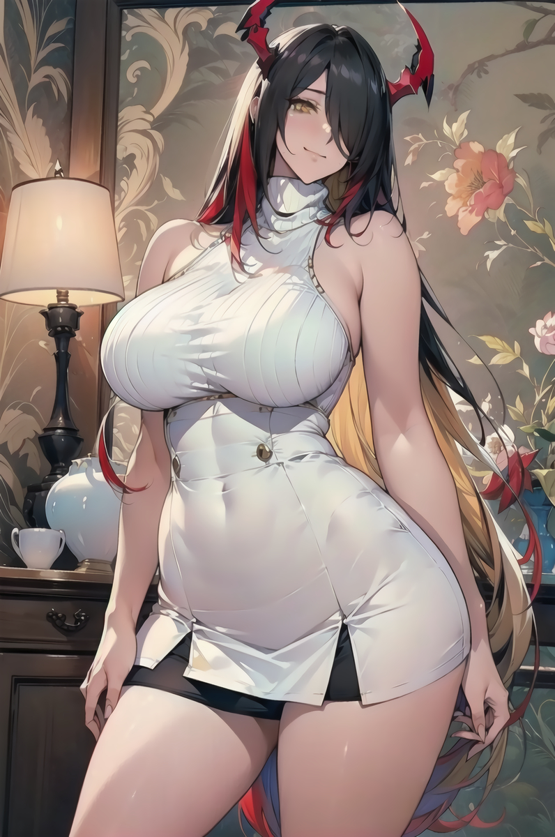 闇ママ セーターVER.①-pixiv插画-作品交流服务