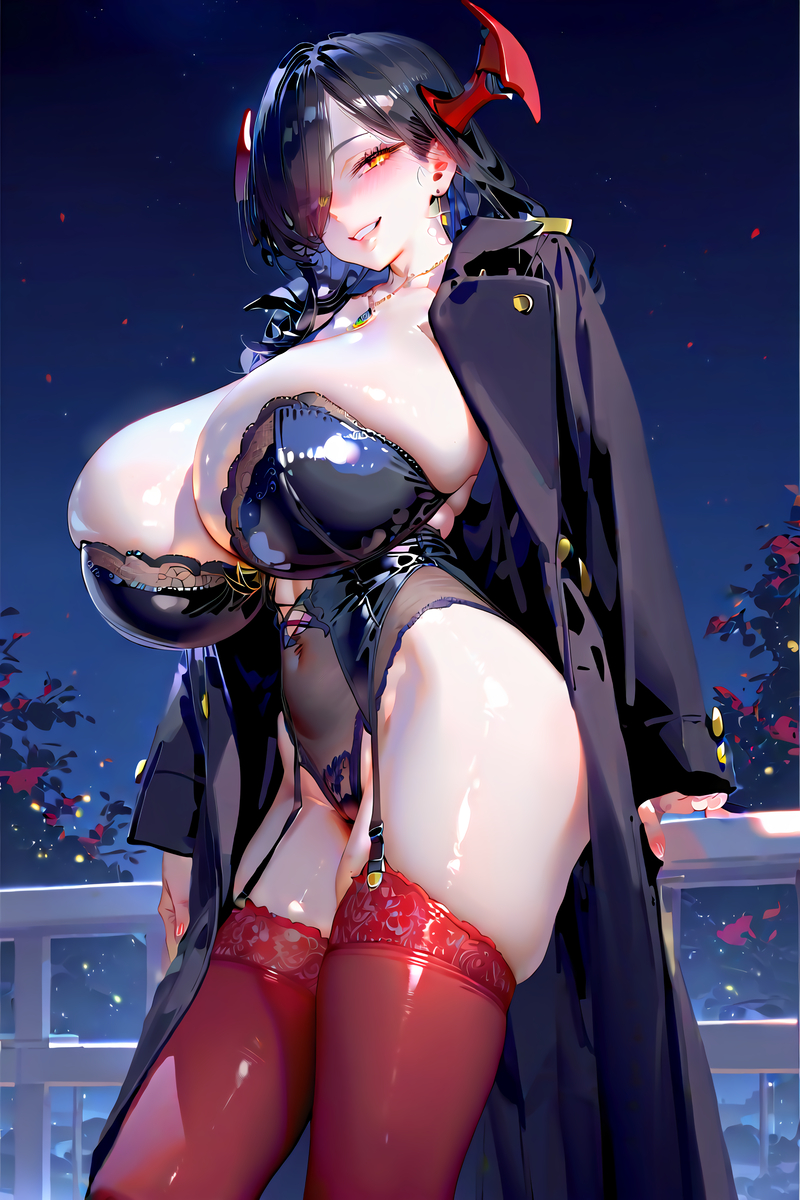 闇ママ 夜遊びVER.-pixiv插画-作品交流服务