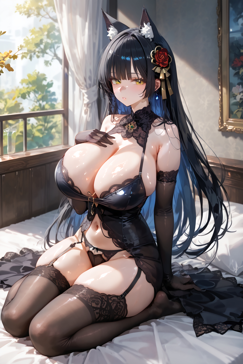 武蔵 ランジェリーVER.-pixiv插画-作品交流服务