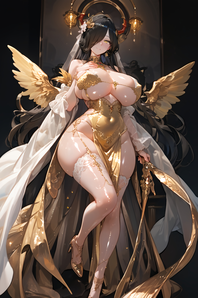 闇ママ ゴールドVER.-pixiv插画-作品交流服务