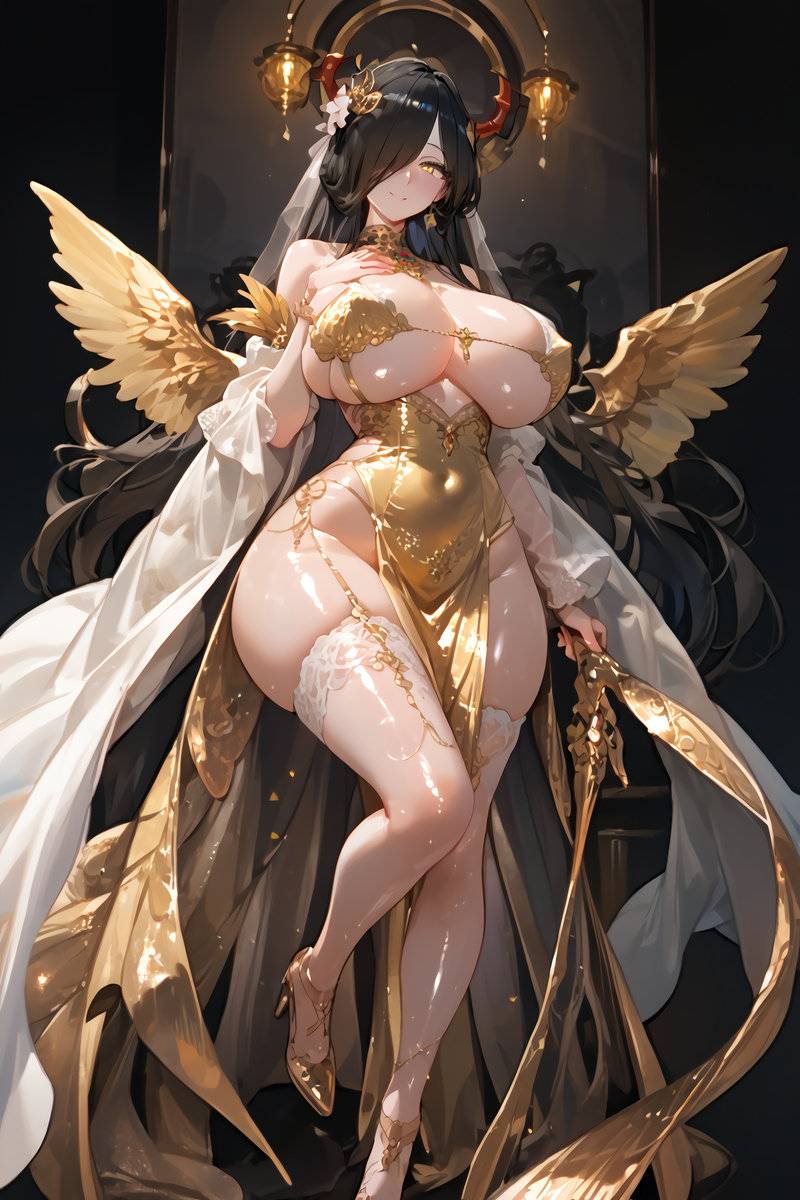 闇ママ ゴールドVER.-pixiv插画-作品交流服务