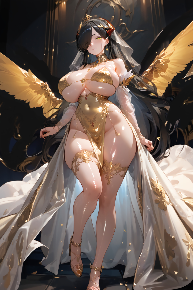 闇ママ ゴールドVER.-pixiv插画-作品交流服务