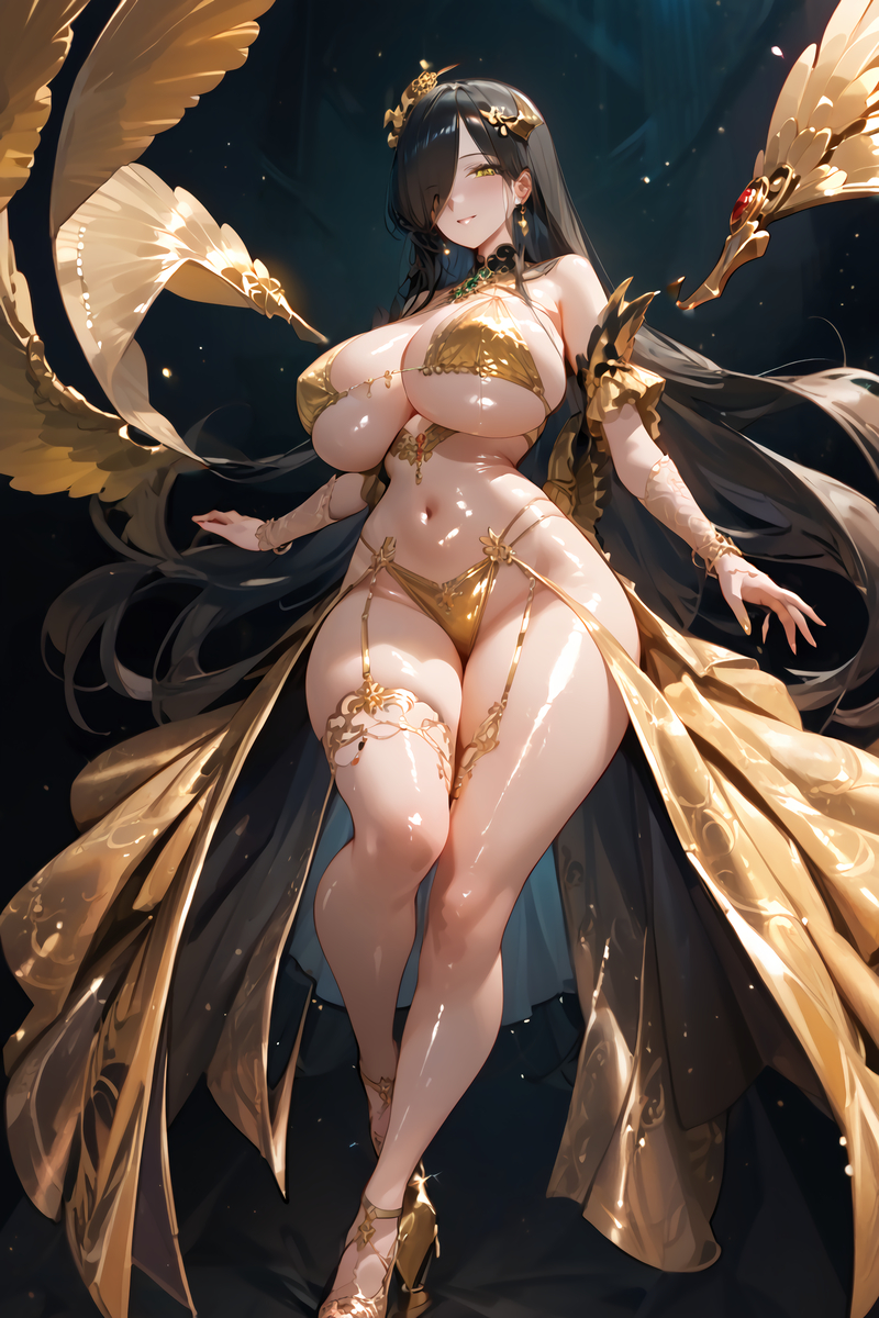 闇ママ ゴールドVER.-pixiv插画-作品交流服务