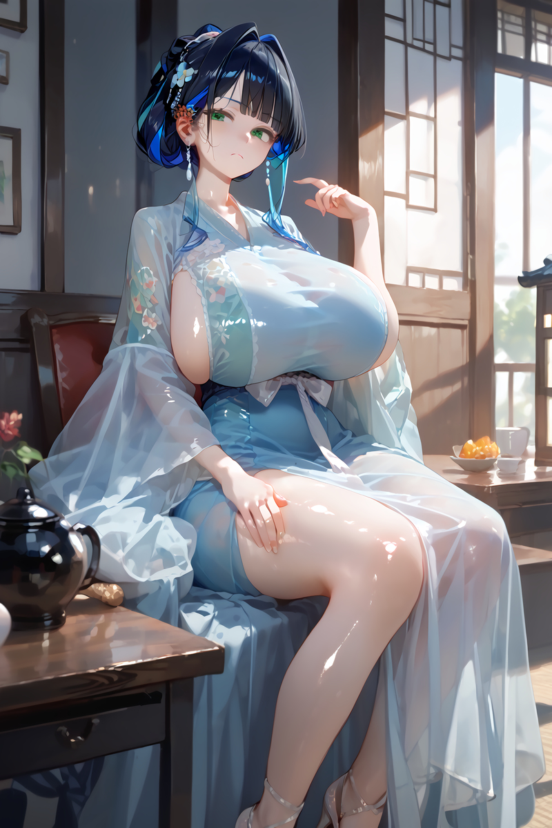 夜蘭 漢服VER.-pixiv插画-作品交流服务