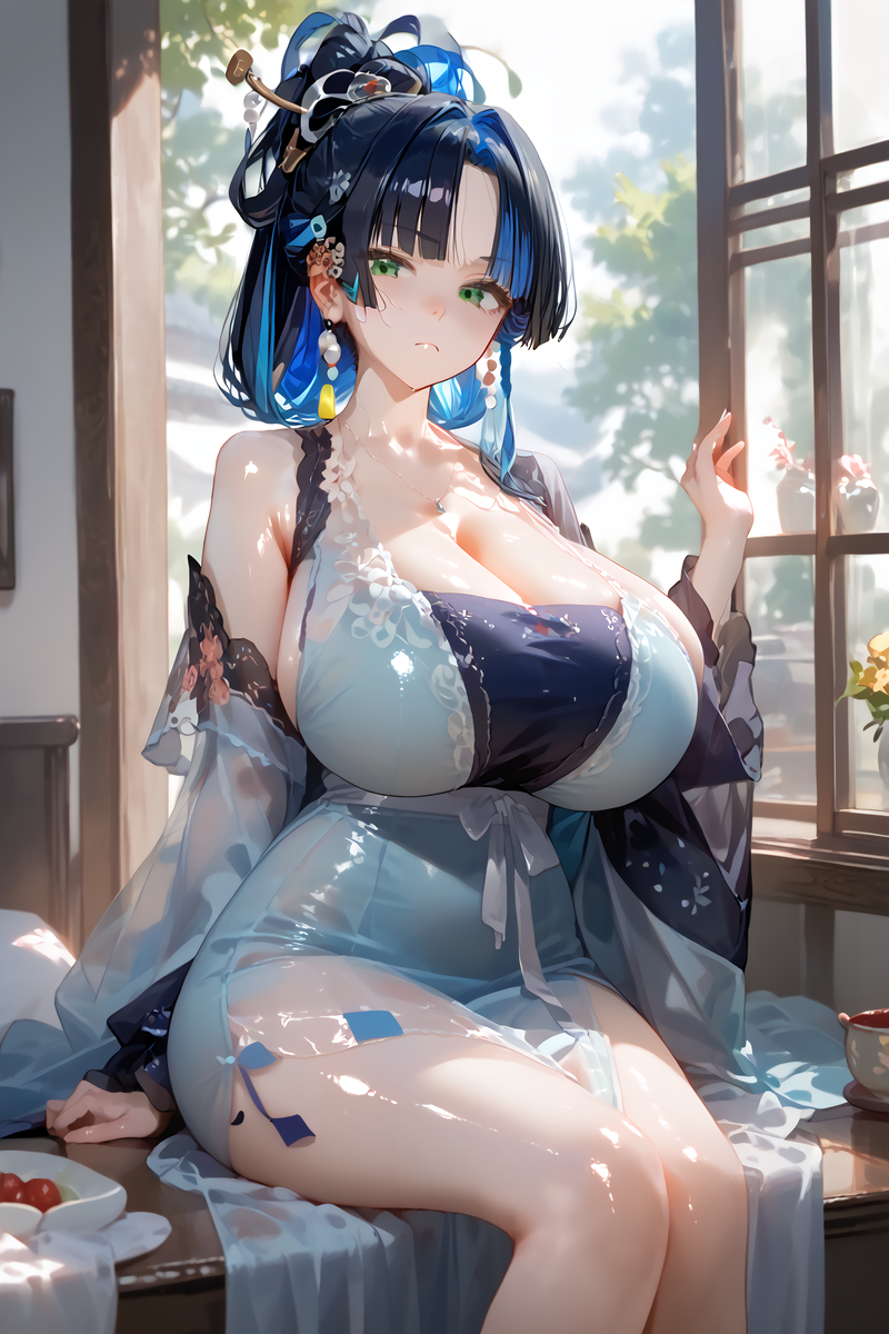 夜蘭 漢服VER.-pixiv插画-作品交流服务