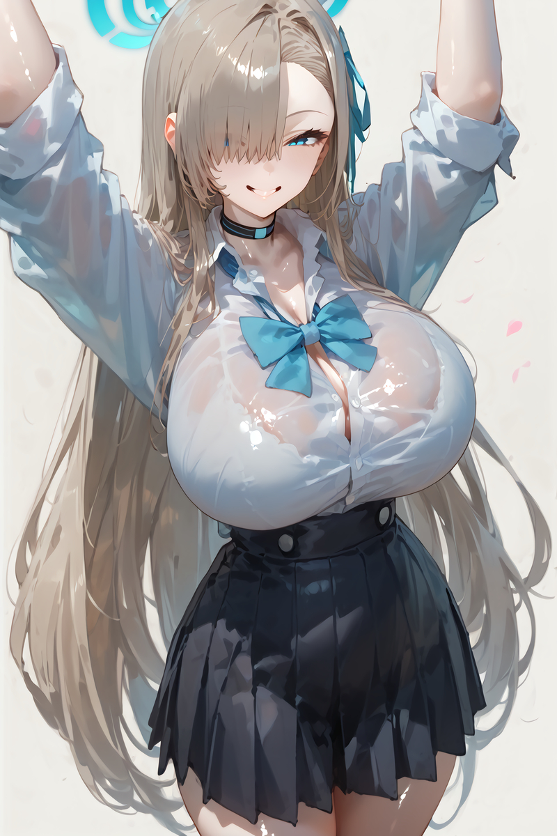 アスナ 制服VER.-pixiv插画-作品交流服务