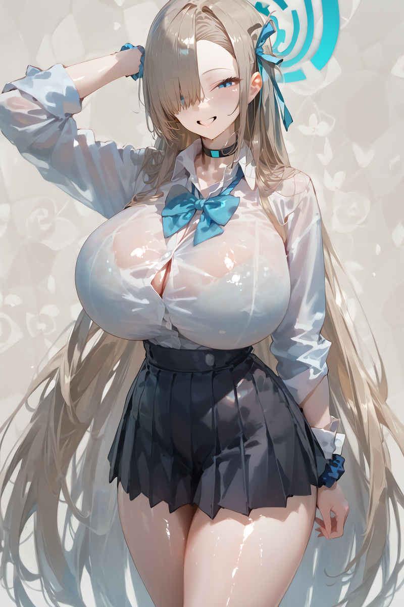 アスナ 制服VER.-pixiv插画-作品交流服务