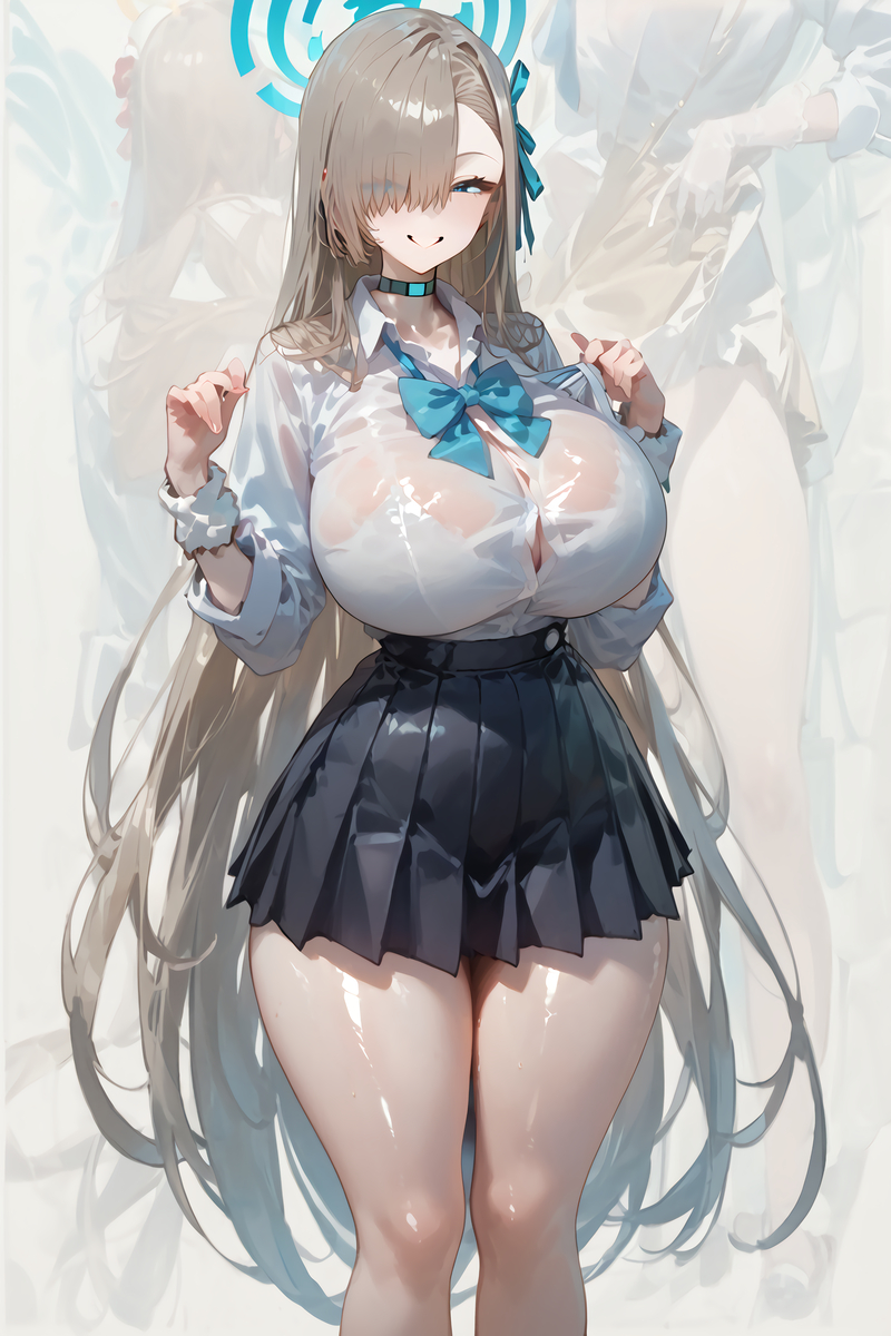 图片[5]-アスナ 制服VER.-pixiv插画-作品交流服务