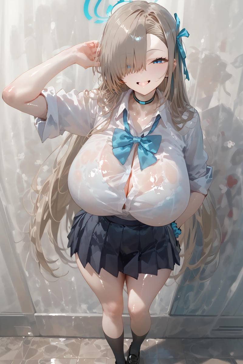 图片[8]-アスナ 制服VER.-pixiv插画-作品交流服务