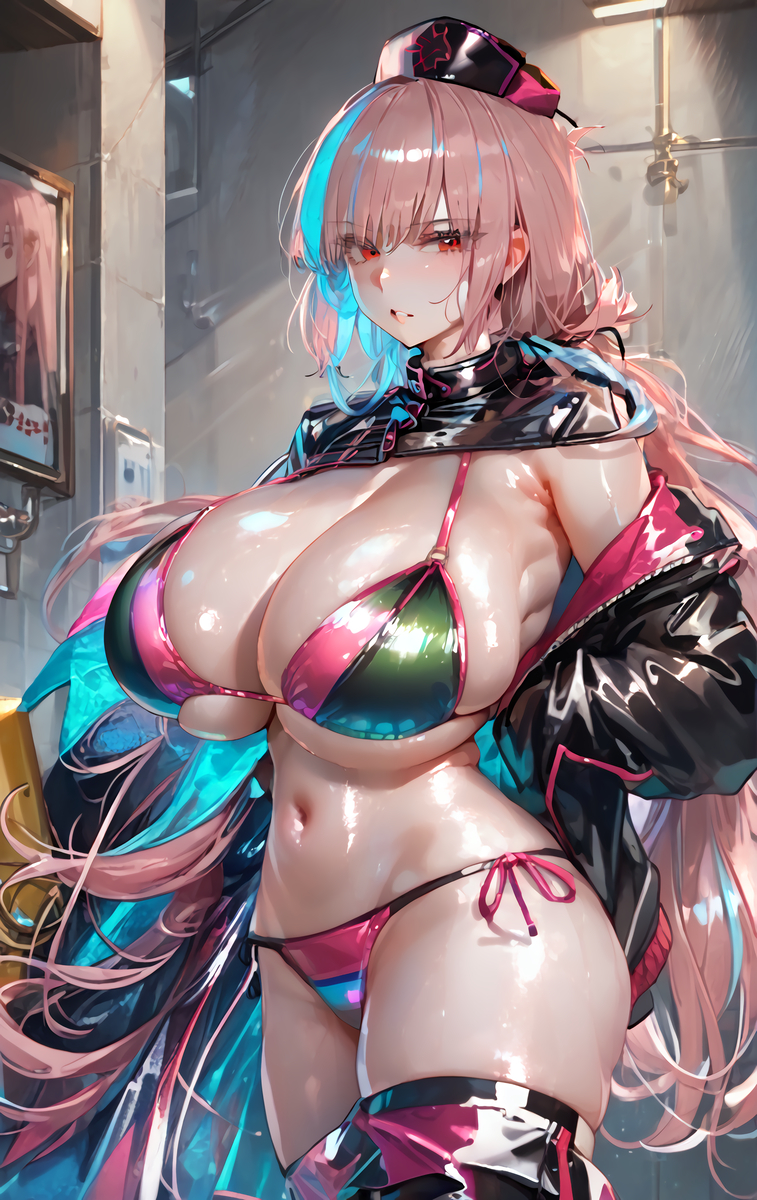 ナイチンママ ビキニVER.-pixiv插画-作品交流服务