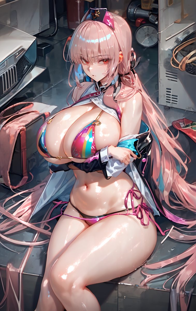 ナイチンママ ビキニVER.-pixiv插画-作品交流服务