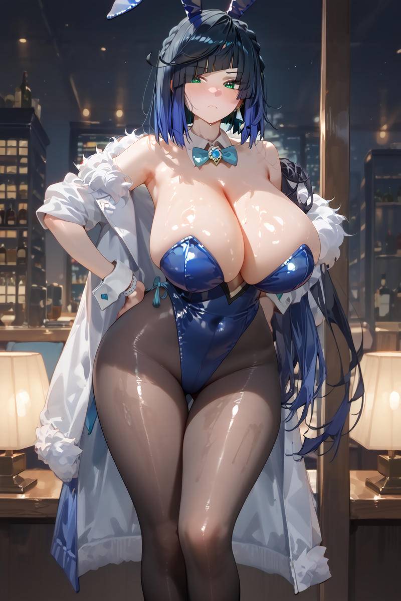 图片[5]-夜蘭 バニーVER.-pixiv插画-作品交流服务