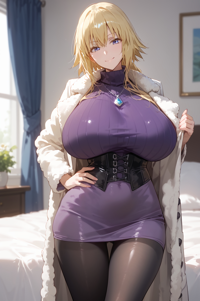 ジャンヌママ セーターVER.-pixiv插画-作品交流服务