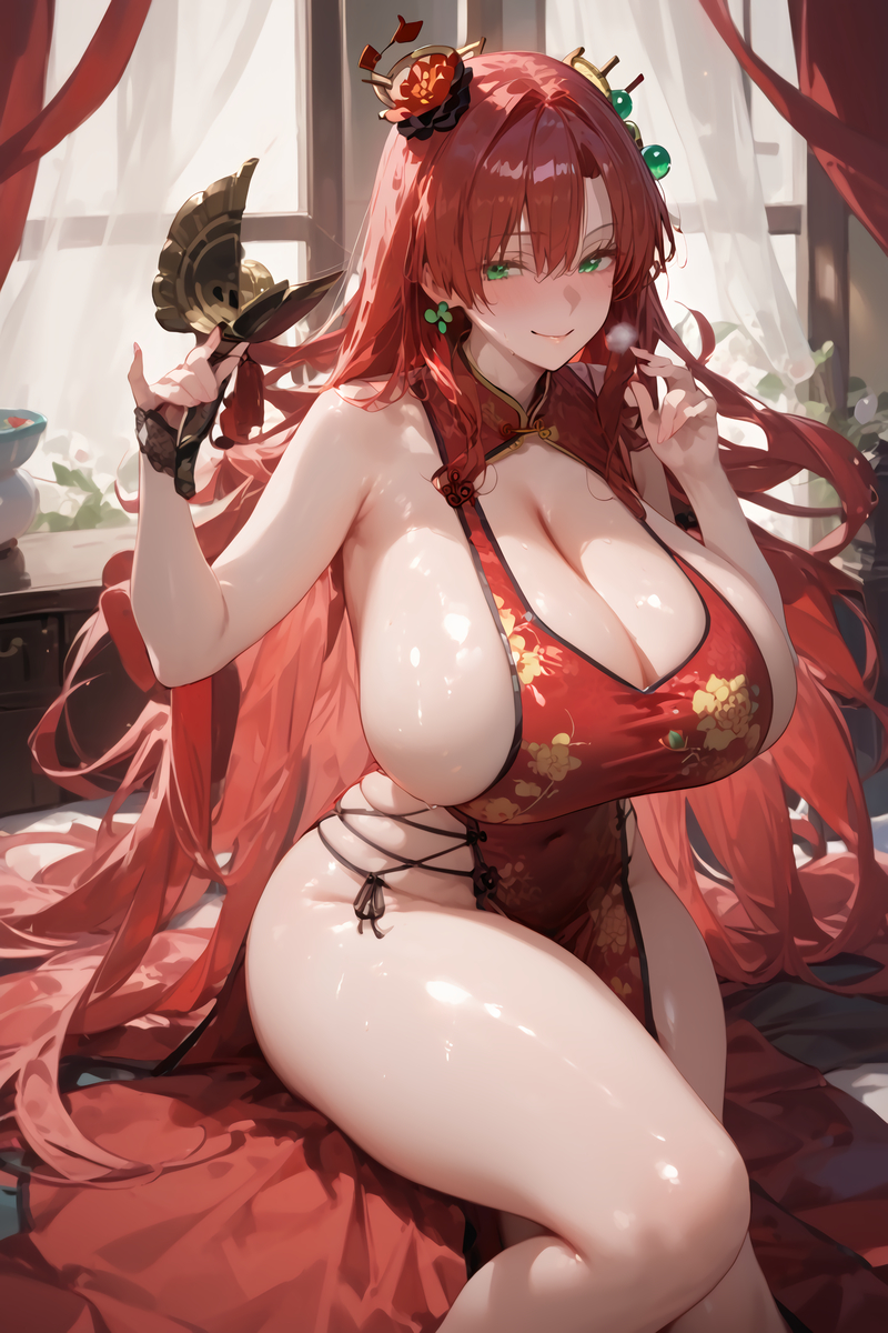 ブーディカママ チャイナドレスVER.-pixiv插画-作品交流服务