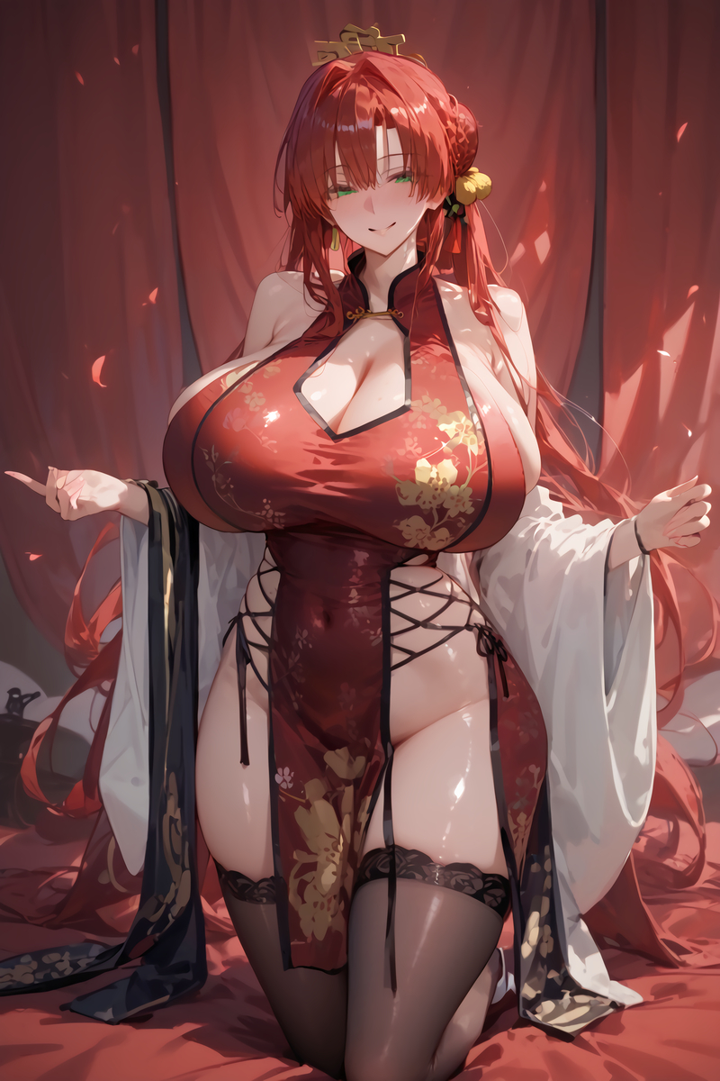 ブーディカママ チャイナドレスVER.-pixiv插画-作品交流服务